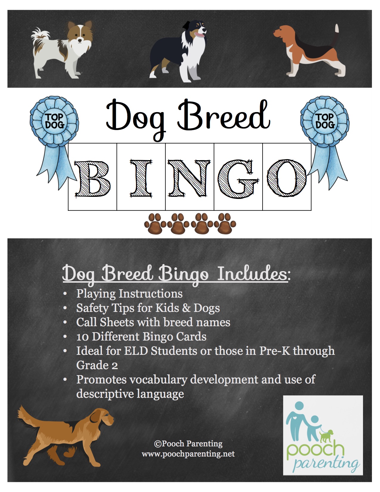 Dog Breed Bingo - Pooch Parenting