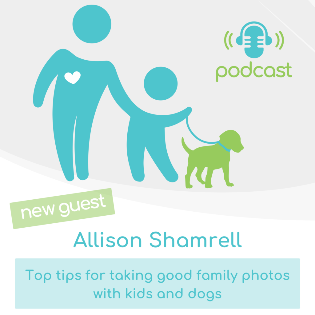 top tips for taking good family photos with kids and dogs - from Pet Photographer, Allison Shamrell